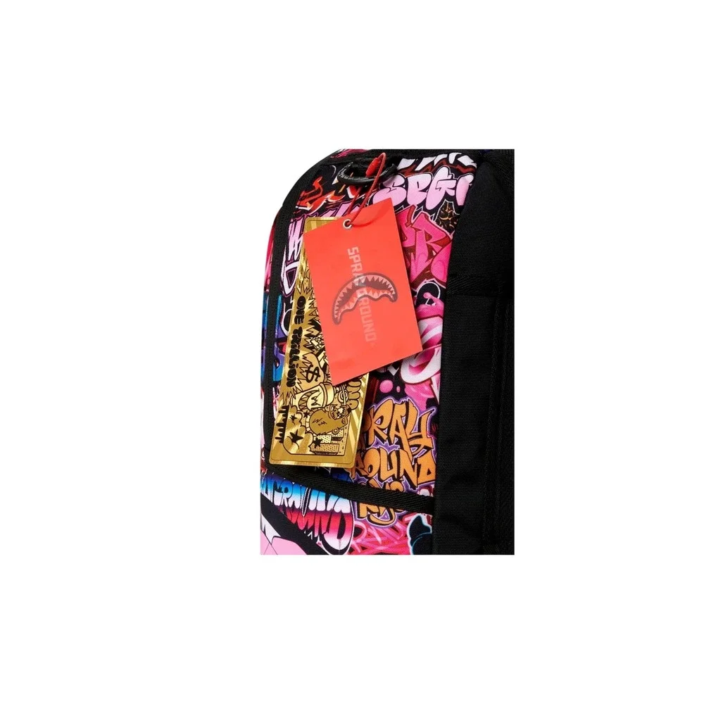 Sprayground Pink Panther Spray Can Backpack New School Bag Bookbag B9155